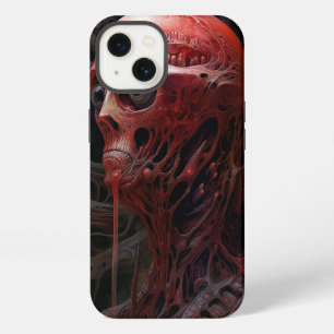 Etui iPhone 13 Art de créature extraterrestre d'horreur de scienc