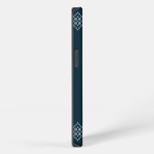 Etui iPhone 13 art de flocon de neige bleu de saison de Noël (Côté droit)