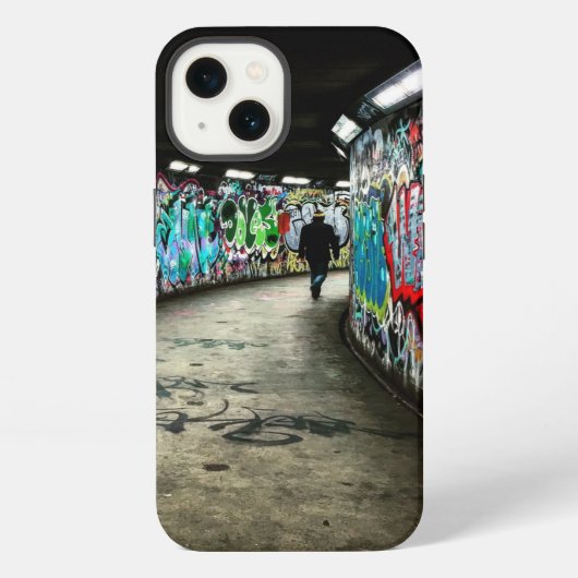 Etui iPhone 13 Art de graffiti de métro (Verso)
