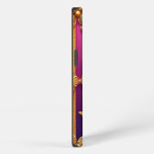 Etui iPhone 13 Art de la fleur dorée complexe (Côté droit)