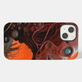 Etui iPhone 13 Art de l'horreur science-fiction de créature extra (Verso Horizontal)