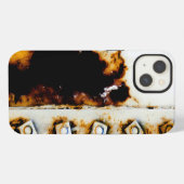 Etui iPhone 13 Art en Rust - Fun Cool Unique (Verso Horizontal)