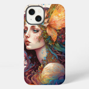 Etui iPhone 13 Art Fantastique de Déesse Arc-en-ciel
