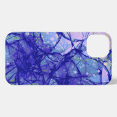 Etui iPhone 13 Art fluide Abstrait Lilac Bleu (Verso Horizontal)