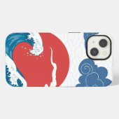 Etui iPhone 13 Art minimal japonais (Verso Horizontal)