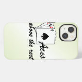 Etui iPhone 13 As au-dessus du reste vert (Verso Horizontal)