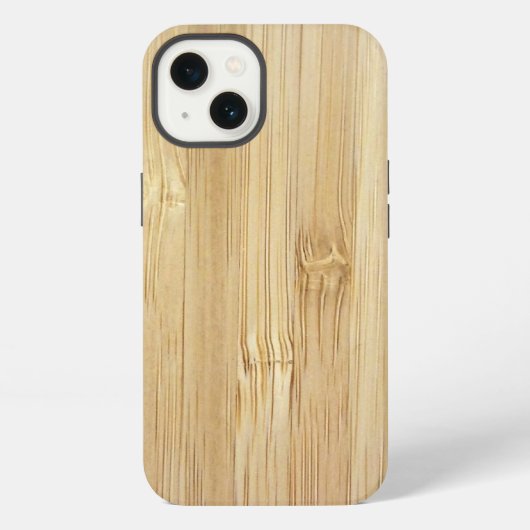 Etui iPhone 13 Aspect bambou (Verso)