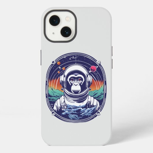 Etui iPhone 13 Astronaute Singe de l'Espace (Verso)