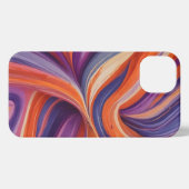 Etui iPhone 13 Aurantiacum, Violaceum et Caeruleum (Verso Horizontal)