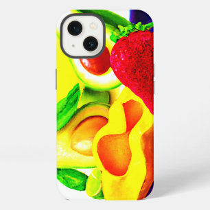 Etui iPhone 13 Avocado tropical, fraise et mangue. Commandez dès