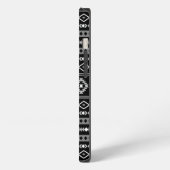Etui iPhone 13 Aztec blanc gris noir Motifs mélangés Motif (Côté gauche)