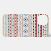 Etui iPhone 13 Aztec Blue Red Black Cream Mixte Motifs Motif (Verso Horizontal)
