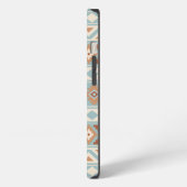 Etui iPhone 13 Aztec Essence Ptn IIIb Blue Cream Terracottas (Côté gauche)