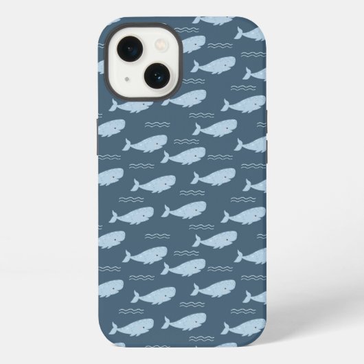 Etui iPhone 13 Baleine bleue (Verso)