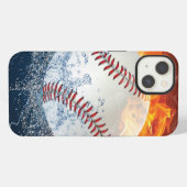 Etui iPhone 13 Balle de baseball (Verso Horizontal)