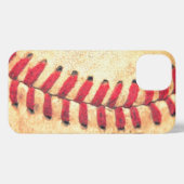 Etui iPhone 13 balle de baseball vintage (Verso Horizontal)