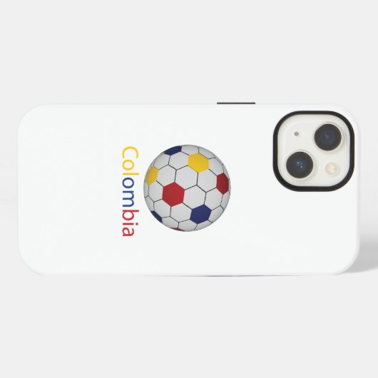 Etui iPhone 13 Balle de football en Colombie (Verso Horizontal)