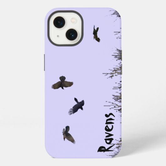 Etui iPhone 13 Bande de corbeaux (Verso)