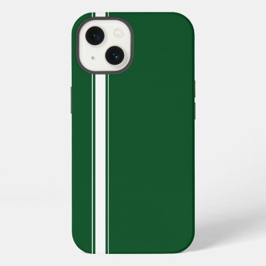 Etui iPhone 13 Bande de course verte (Verso)