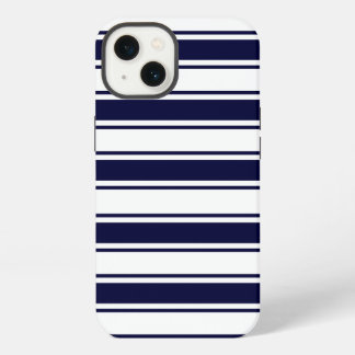 Etui iPhone 13 Bande horizontale de la marine