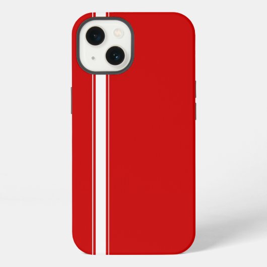 Etui iPhone 13 Bande Red Racing (Verso)