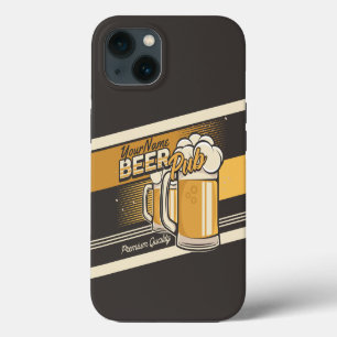 Etui iPhone 13 Bar de pub de bière froide Premium personnalisé