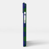 Etui iPhone 13 Barclay tartan bleu vert plaid (Côté gauche)