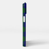 Etui iPhone 13 Barclay tartan bleu vert plaid (Côté droit)