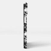 Etui iPhone 13 Baroque Gothique Stripe crâne (Côté droit)