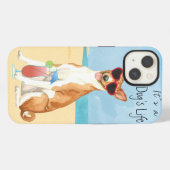 Etui iPhone 13 Basenji d'été (Verso Horizontal)