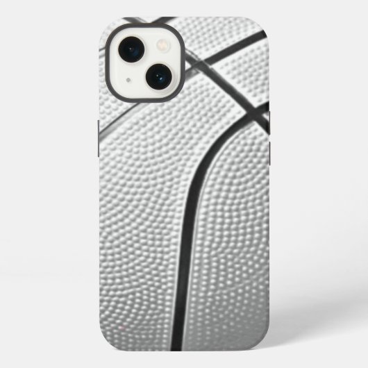 Etui iPhone 13 Basketball Noir & Blanc (Verso)