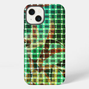 Etui iPhone 13 Baskets style of green brown resembles dry straw