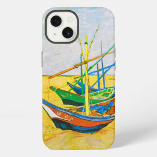 Etui iPhone 13 Bateaux de pêche sur la plage à Saintes-Maries