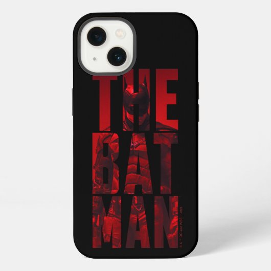 Etui iPhone 13 Batman Typography Cutout (Verso)