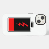 Etui iPhone 13 Batterie basse (Verso Horizontal)