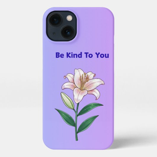 Etui iPhone 13 Be Kind To You Lily Self-Care Phone Case (Verso)