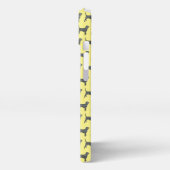 Etui iPhone 13 Beagle Hound Chien mignon Grille Silhouette Jaune (Côté gauche)