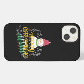 Etui iPhone 13 Beau design de Noël mignon (Verso Horizontal)