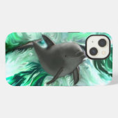Etui iPhone 13 Bébé dauphin (Verso Horizontal)