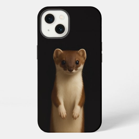 Etui iPhone 13 Belette élégante iPhone 13 Black 4 Luxe (Verso)