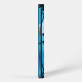 Etui iPhone 13 Belle fleur bleue, (Côté droit)