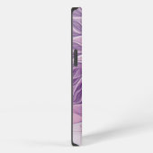 Etui iPhone 13 Belles Initiales Fractales Abstraites de Fleur Ros (Côté droit)
