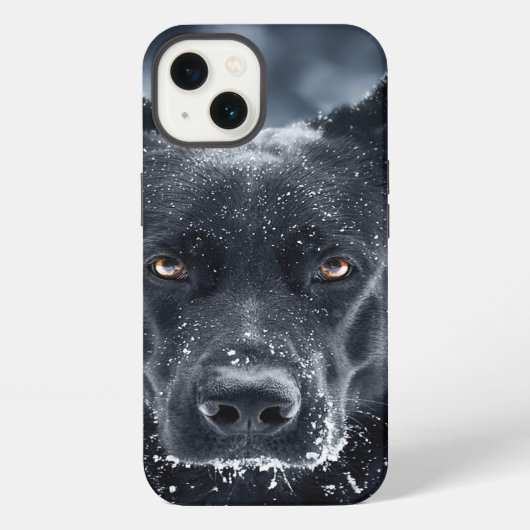 Etui iPhone 13 Berger allemand noir (Verso)