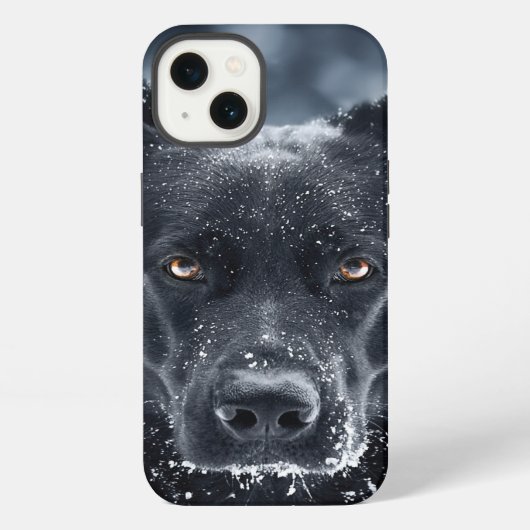 Etui iPhone 13 Berger allemand noir (Verso)