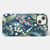 Etui iPhone 13 Birth Flower Botanical Design (Verso Horizontal)