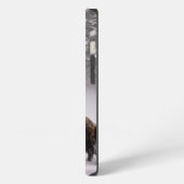 Etui iPhone 13 Bison en hiver (Côté gauche)