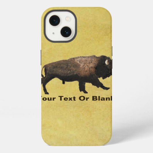 Etui iPhone 13 Bisons en Galop (Verso)