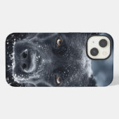 Etui iPhone 13 Black German Shepherd (Verso Horizontal)