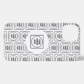 Etui iPhone 13 Black White Custom Business Logo Pattern iphone  (Verso Horizontal)