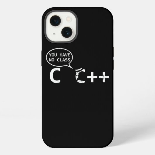 Etui iPhone 13 Blague drôle de programmeur informatique C (Verso)